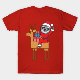 Sloth Santa T-Shirt